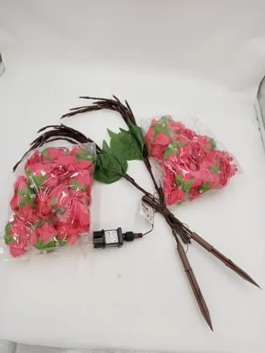 Lampki Ogrodowe LED Krzew Róży 2 szt, 40 Diod na Arena.pl