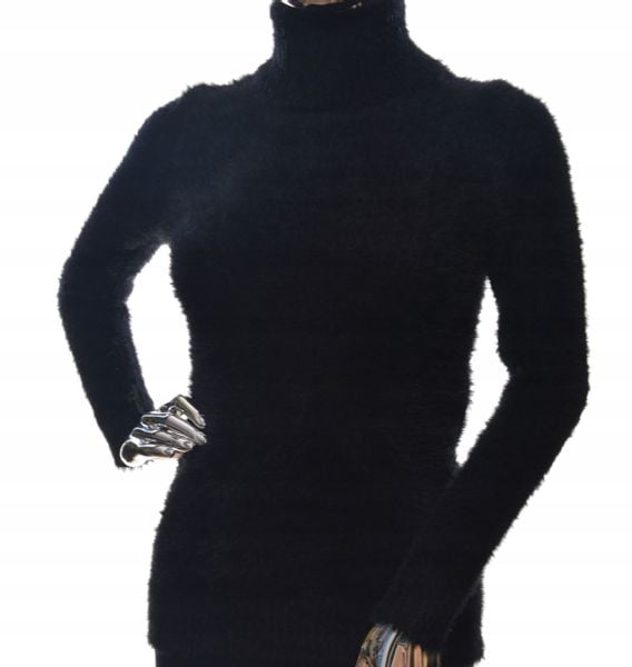 Damski sweter ALPAKA TOUCH z golfem golf UNI zdjęcie 1