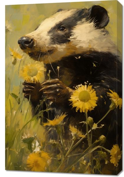 Obraz 60x90cm Łąka w Oczach Borsuka zdjęcie 1