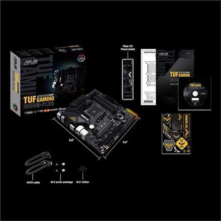 Asus TUF Gaming B550M-Plus Memory slots 4, Processor family AMD, Micro ATX, DDR4, Processor socket AM4, Chipset AMD B na Arena.pl
