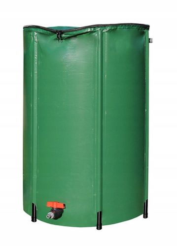 Beczka Zbiornik 250l Wodę z Rynny Deszczówkę Składany Pojemnik Deszczówka na Arena.pl