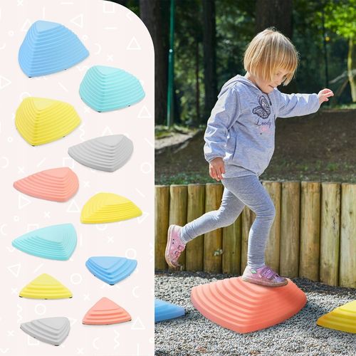 Kolorowe kamienie balansujące dla dzieci – zestaw 11 sztuk do zabawy na Arena.pl