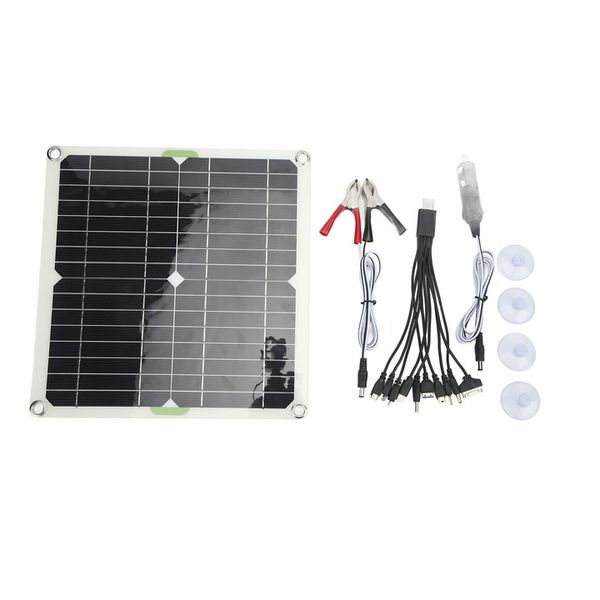 PANEL SOLARNY BATERIA SŁONECZNY ŁADOWARKA 200W 12V AUTO zdjęcie 1