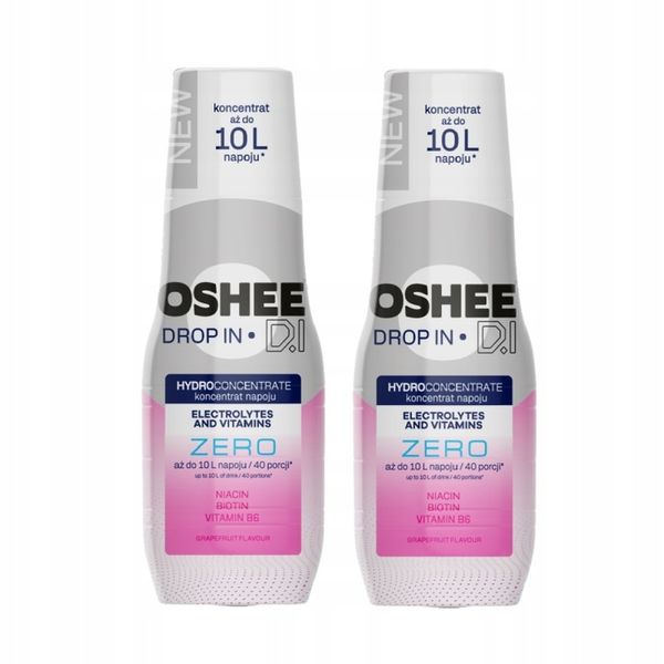 2x Hydrokoncentrat OSHEE Drop In ZERO Elektrolity Witaminy Grejpfrut zdjęcie 1