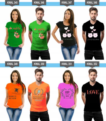 Koszulki z nadrukiem dla Par Prezent Mąż Żona na Arena.pl