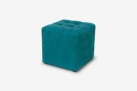 Pufa Pikowana Kostka Tapicerowana salon Siedzisko Guziki