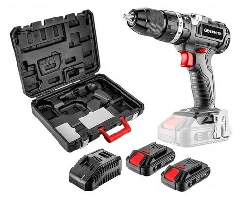 Wiertarko-wkrętarka udar aku GRAPHITE 58G020-SET2 na Arena.pl