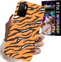 ETUI DO XIAOMI POCO M3 PRO 5G - PLECKI W TYGRYSIE PASKI POKROWIEC +SZKŁO