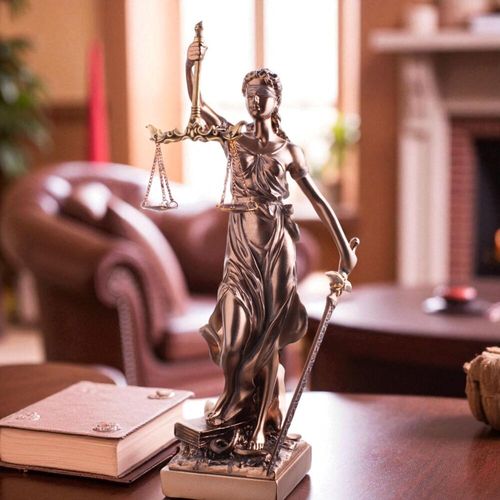 Okazała Temida z wagą i mieczem 31 cm rzeźba brąz TEM-01 na Arena.pl