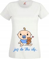 Koszulka z Nadrukiem CIĄŻOWA KOSZULKI CIĄŻOWE