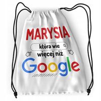 Plecak Dla Marysi Sportowy Szkolny Worek Torba Z Nadrukiem Ze Zdjęciem