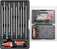 YATO WKRĘTAK ŚRUBOKRĘT WYMIENNE KOŃCÓWKI PŁASKI KRZYŻOWY TORX HEX IMBUS 22e