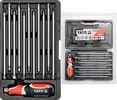 YATO WKRĘTAK ŚRUBOKRĘT WYMIENNE KOŃCÓWKI PŁASKI KRZYŻOWY TORX HEX IMBUS 22e