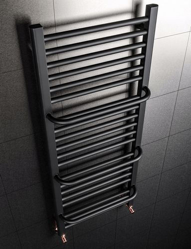 GRZEJNIK ŁAZIENKOWY -KATE 1350/450 CZARNY MAT na Arena.pl