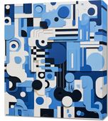 Obraz 60x70cm Niebieski Labirynt