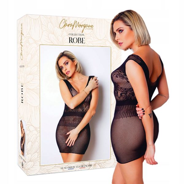 Sukienka siateczkowa dopasowana one size. zdjęcie 2