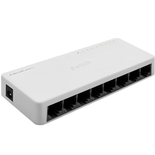 Qoltec SWITCH Przełącznik sieciowy 8 x port RJ45 100Mbps Fast Ethernet LAN na Arena.pl