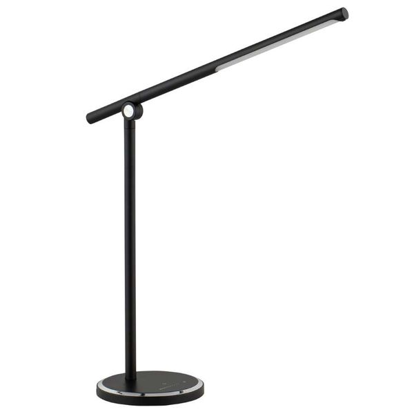 LAMPA biurkowa SMART 8358 Nowodvorski regulowana LAMPKA stojąca LED 8W 3000K-6000K z portem USB czarna zdjęcie 1