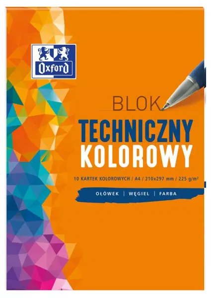 Blok Techniczny Oxford A4 10K 225G Kolor zdjęcie 1