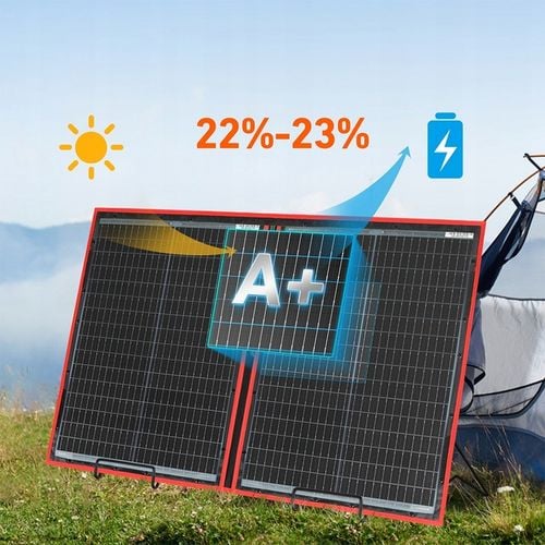 Przenośny składany panel słoneczny DOKIO 110w 18V - Oficjalny sklep DOKIO na Arena.pl