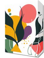 Obraz 20x30cm Kolorowa Abstrakcja Botaniczna