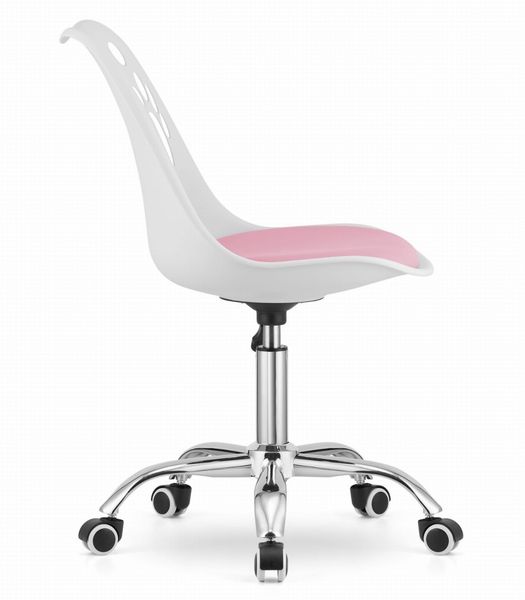 Krzesło obrotowe PRINT - biało-różowe zdjęcie 4