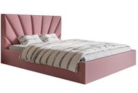 Łóżko tapicerowane slim3 140x200 ze stelażem i  pojemnikiem kolory