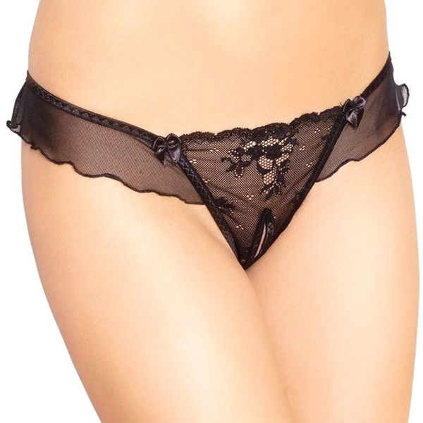 Czarne Stringi Damskie SoftLine 2384 S/M zdjęcie 1