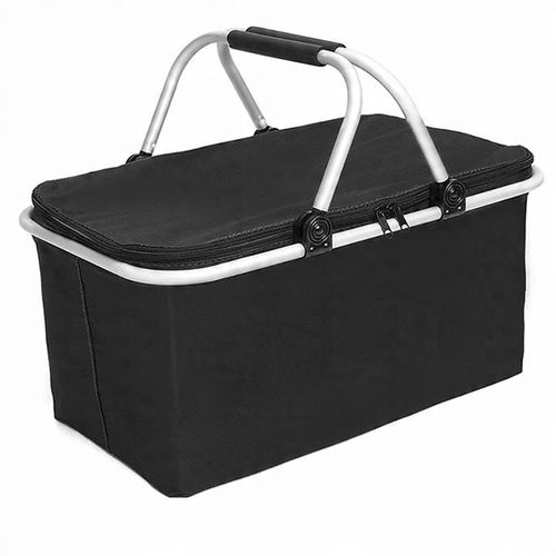 DUŻY KOSZ PIKNIKOWY KOSZYK TERMICZNY + DUŻE WKŁADY MROŻĄCE 2x 500ml. GRATIS na Arena.pl