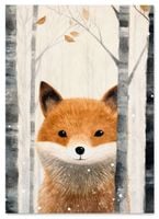 Plakat dla dziecka lis lisek 40x50 cm