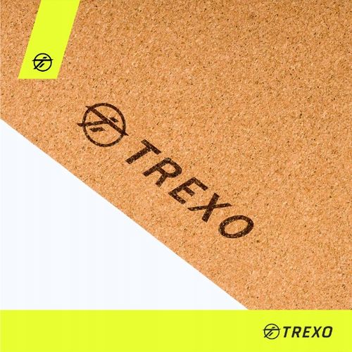 Mata do ćwiczeń jogi TREXO Korkowa TPE 6 mm na Arena.pl