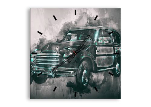Zegar Ścienny - Samochód Retro  - 60X60 Cm - C3Ac60X60-3834 na Arena.pl