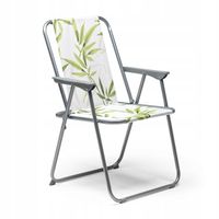 KRZESŁO KEMPINGOWE TURYSTYCZNE SKŁADANE BAMBOO MEVEN LEKKIE ROŚLINY WZÓR