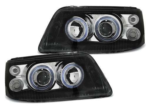 Lampy Reflektory VW T5 03-09 BLACK H7/H1 DEPO na Arena.pl