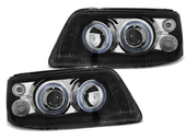 Lampy Reflektory VW T5 03-09 BLACK H7/H1 DEPO
