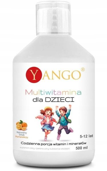 Multiwitamina dla dzieci 500 ml smak pomarańczowy YANGO zdjęcie 1