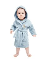 Szlafrok dziecięcy frotte z karpurem BABY dł. 140 cm niebieski