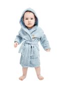 Szlafrok dziecięcy frotte z karpurem BABY dł. 140 cm niebieski