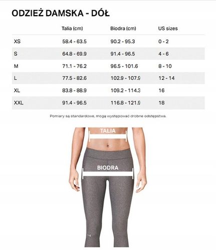 UNDER ARMOUR LEGGINSY TRENINGOWE AUTHENTICS r. S na Arena.pl