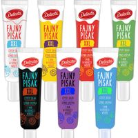 Delecta FAJNY PISAK PISAKI XXL do dekoracji 30g 7sztuk MIX WSZYSTKIE KOLORY