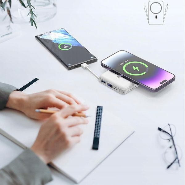 10000MAH MAGNETYCZNA MAGSAFE POWER BANK USB-C SZYBKIE ŁADOWANIE DLA IPHONE zdjęcie 7