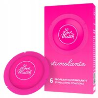 PREZERWATYWY STYMULUJĄCE LOVE MATCH 6SZT