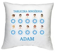 foto PODUSZKA z Tabliczka Mnożenia PREZENT + IMIĘ