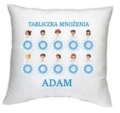 foto PODUSZKA z Tabliczka Mnożenia PREZENT + IMIĘ
