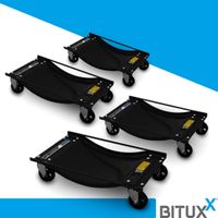 2x19647 Zestaw 4 wózków manewrowych do samochodu warsztatu komplet wózków