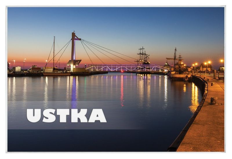 Ustka - magnes szklany zdjęcie 1