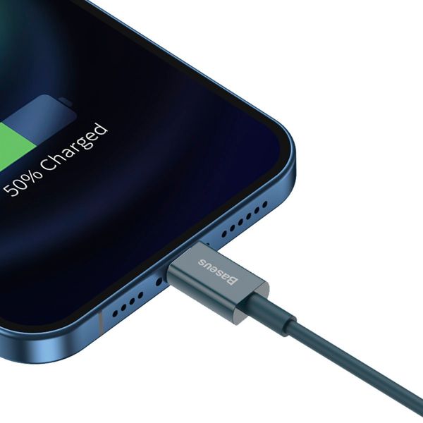 kabel usb do lightning baseus superior series, 2.4a, 2m (niebieski) zdjęcie 6