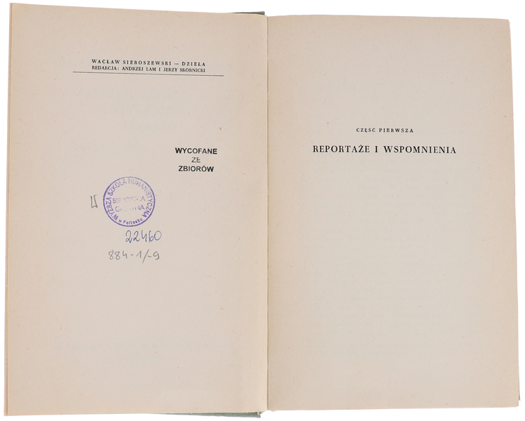 W.Sieroszewski Reportaże i wspomnienia Dzieła 1963 zdjęcie 4