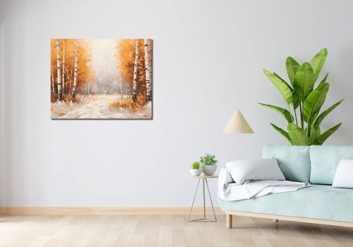 Obraz 90x70cm Jesienne Brzozy na Arena.pl