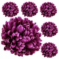 SZTUCZNE KWIATY CHRYZANTEMY główki wyrobowe STROIK na cmentarz